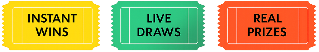Instant Wins, Live Draws, Real Prizes